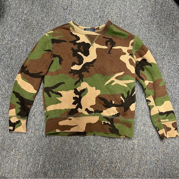 Polo by Ralph Lauren Camo Sweatshirt Size 6/8 - Picture 1 of 4